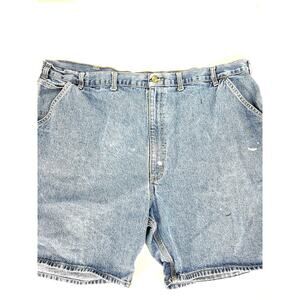 Carhartt Carpenter Jean Shorts Mens Size 50 Hammer Loop B28DPS 8” Inseam #6